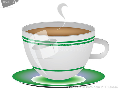 Image of coffee cup against white