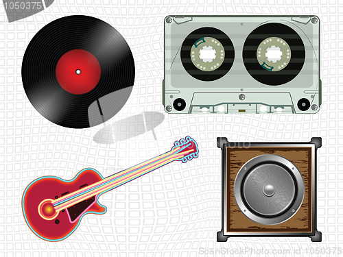 Image of music icons collection