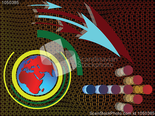 Image of world abstract template
