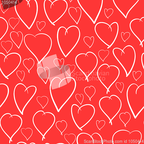 Image of Valentine's day background with hearts