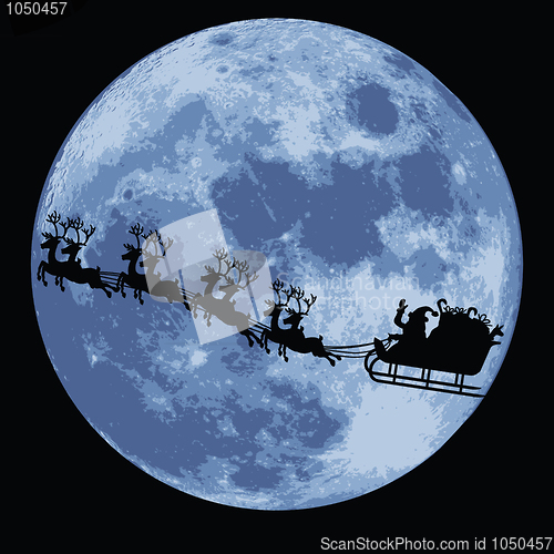 Image of santa claus and sleigh