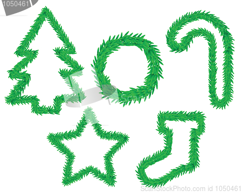 Image of christmas symbols