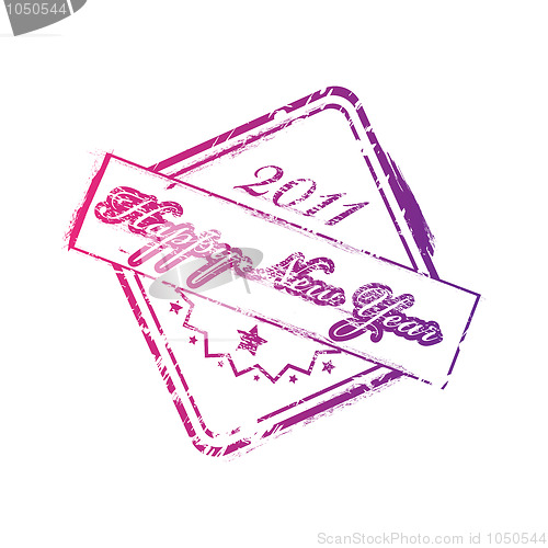 Image of New year 2011 stamp