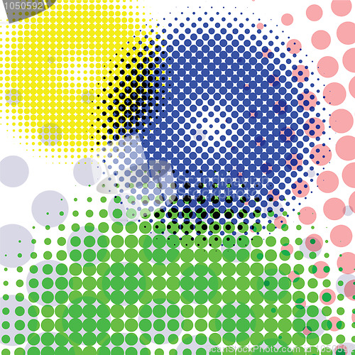 Image of halftone round pattern