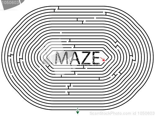 Image of rounded maze