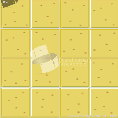 Image of yellow ceramics seamless pattern