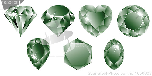 Image of green diamonds collection