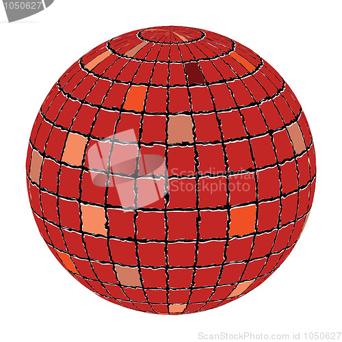 Image of ceramic tiles sphere