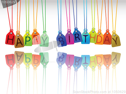 Image of happy birthday tags