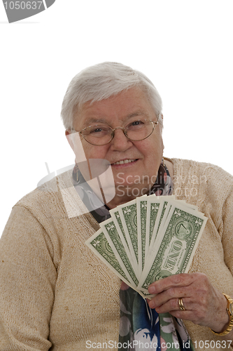 Image of Grandma with Dollars