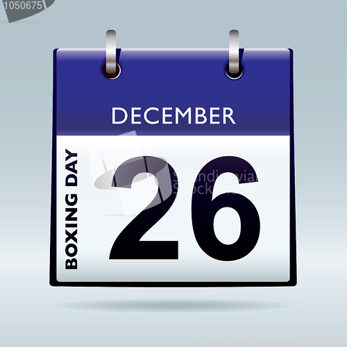 Image of Boxing day calendar blue