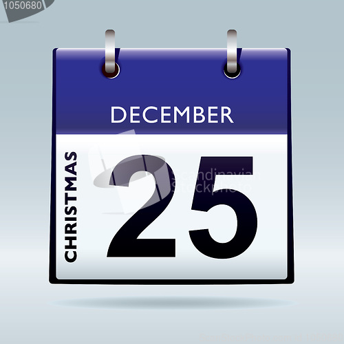 Image of christmas day calendar blue