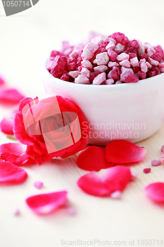 Image of rose bath salt