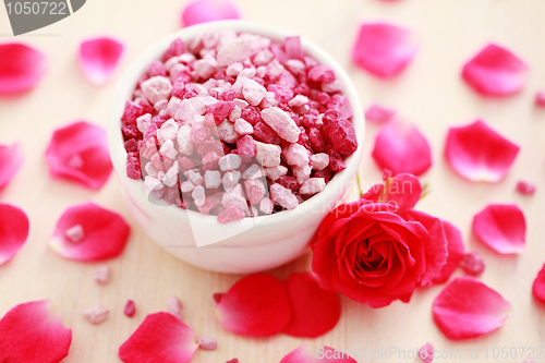 Image of rose bath salt