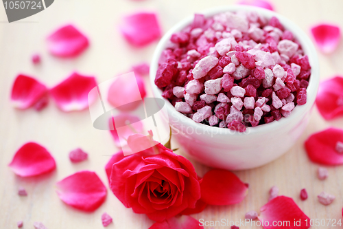 Image of rose bath salt