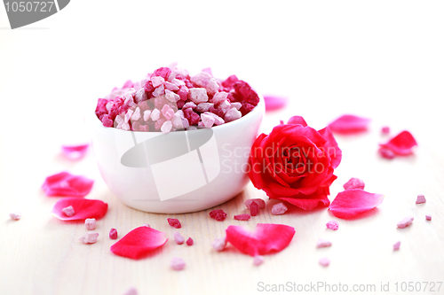 Image of rose bath salt