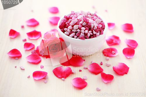 Image of rose bath salt