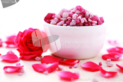 Image of rose bath salt