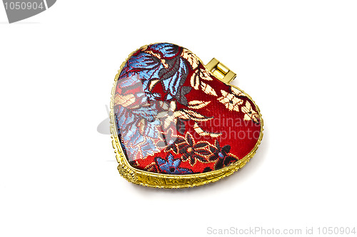 Image of Red cosmetic mirror