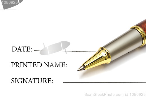 Image of Pen and paper