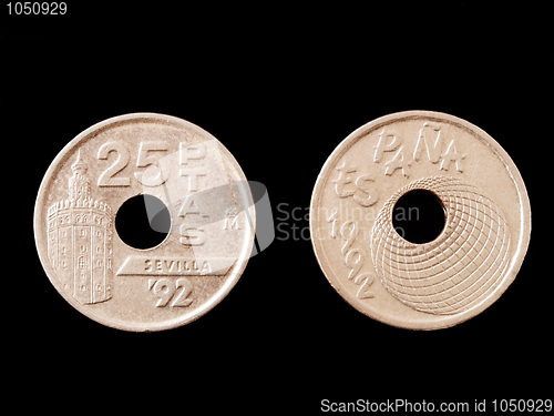Image of Spanish coins