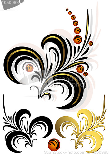 Image of Floral decorative elements
