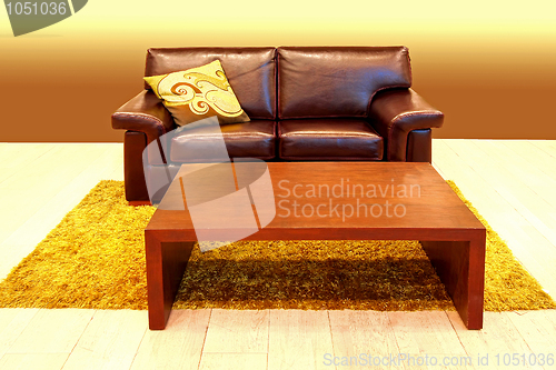 Image of Leather sofa