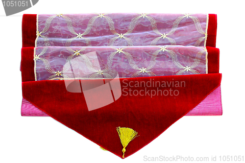 Image of Red tablecloth