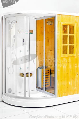 Image of Sauna with shower