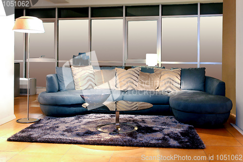 Image of Blue sofa