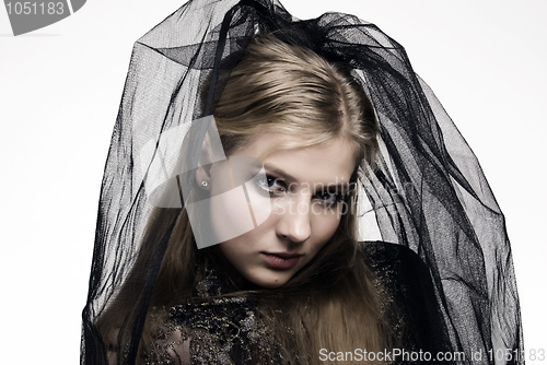 Image of Black bride portrait