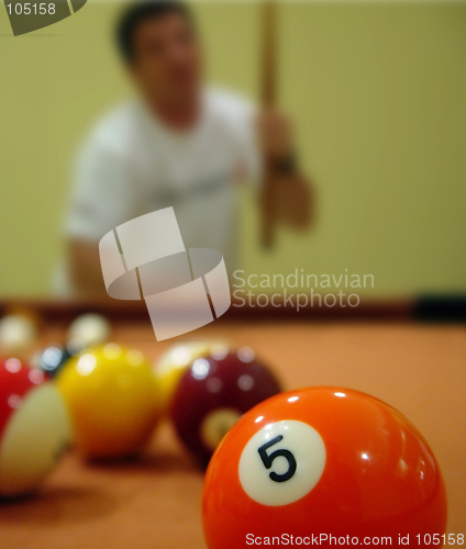 Image of Man Playing Pool