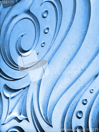 Image of Abstract blue spiral background