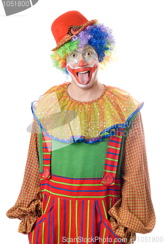 Image of Clown showing his tongue