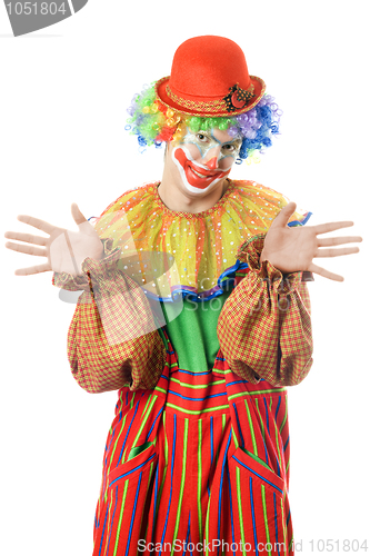 Image of Portrait of a funny clown