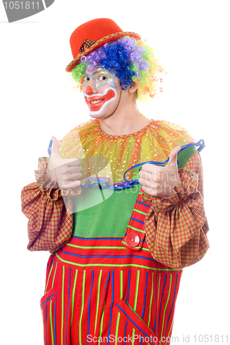 Image of Portrait of a happy clown