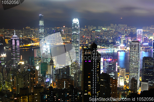 Image of Hong Kong at night