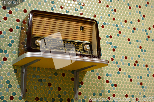 Image of grungy retro radio