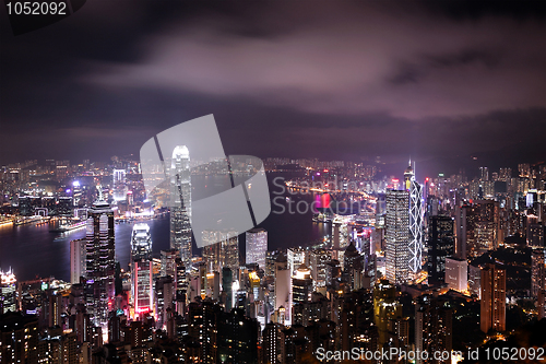 Image of Hong Kong central district skyline