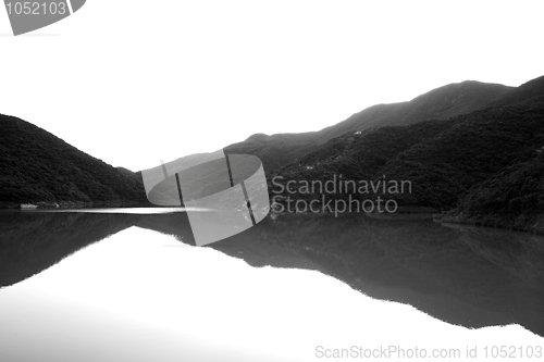 Image of lake in forest