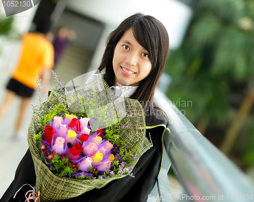 Image of asian girl graduation