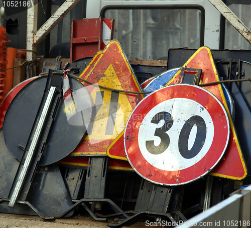 Image of Roadworks signs