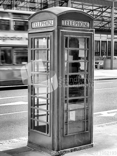 Image of London telephone box