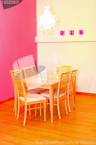 Image of Pink dinning