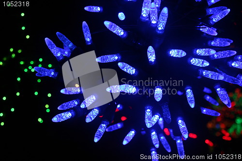 Image of Blue LED Holiday Lights