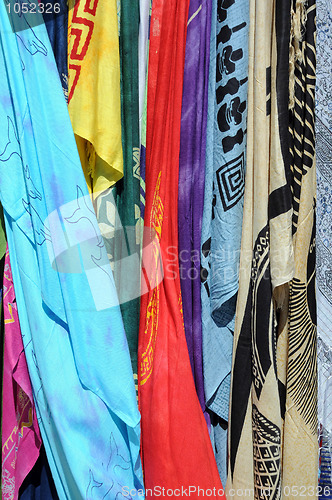 Image of Closeup Bright Shawls