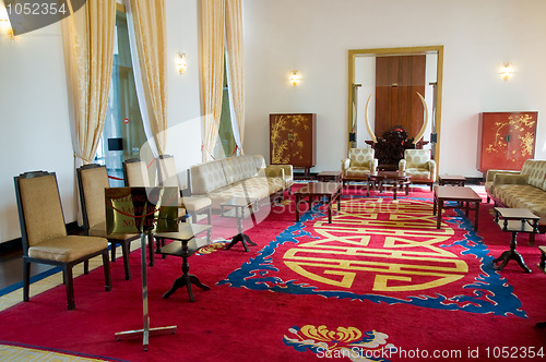 Image of Interior of the Reunification Palace in Ho Vhi Minh City