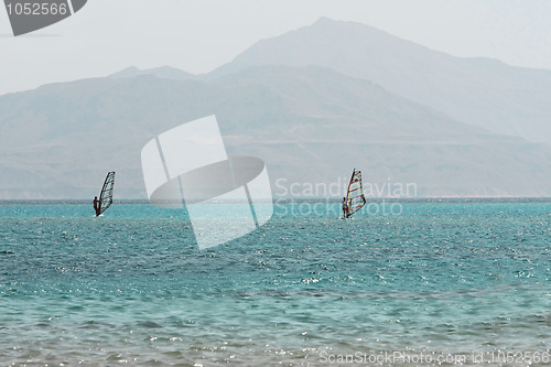 Image of windsurfing