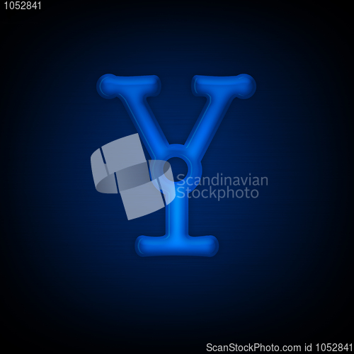 Image of Neon Letter Y