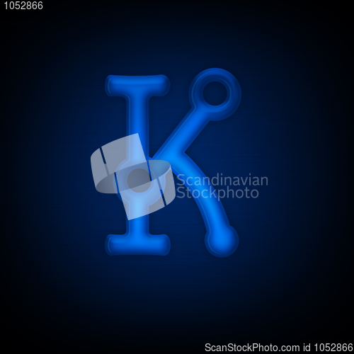 Image of Neon Letter K